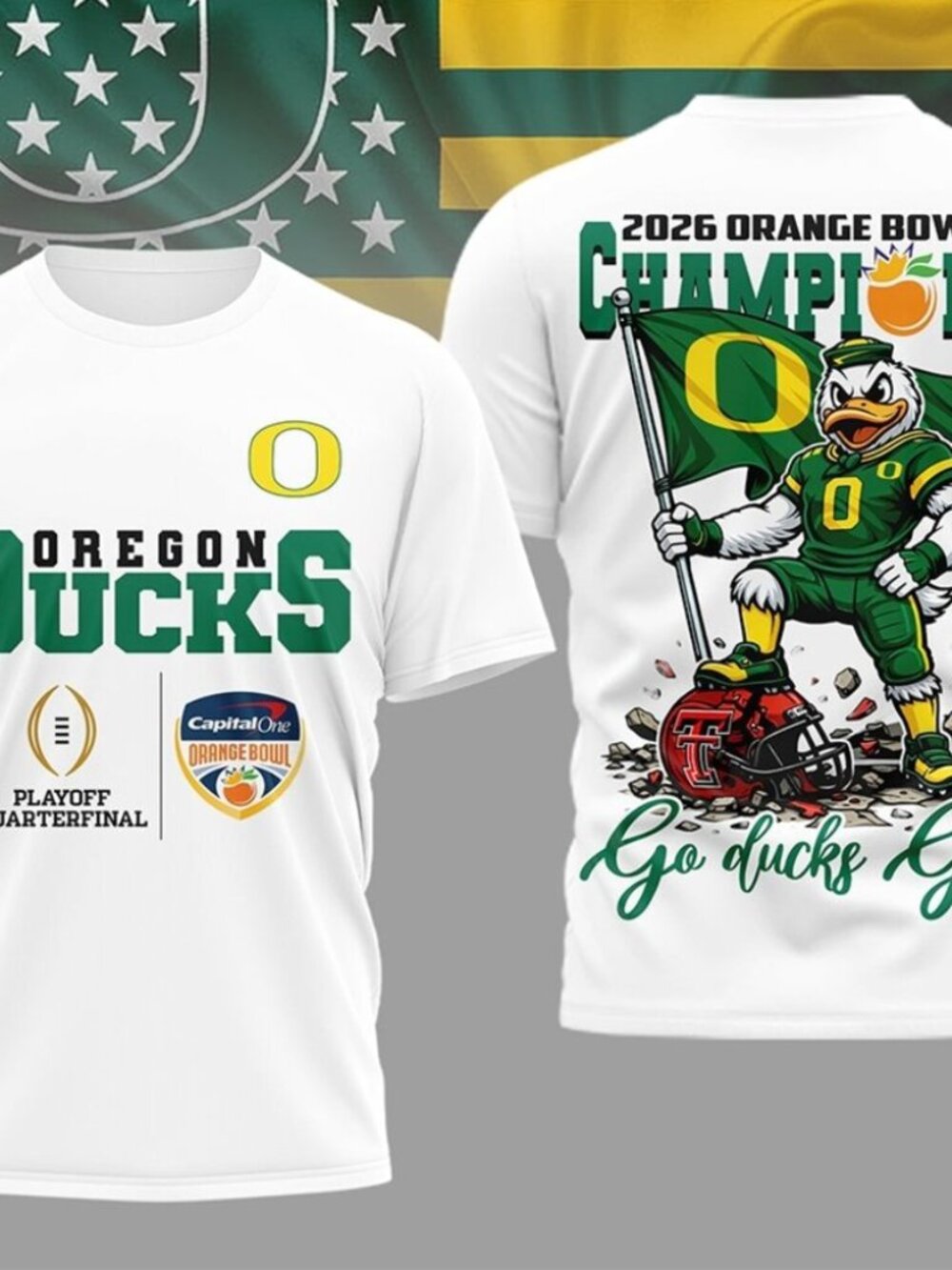 Oregon Ducks Ncaa 2026 Orange Bowl Champions T Shirt